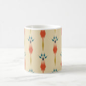 Schöne ethnisch abstrakte Kunst des Ikat Kaffeetasse (Mittel)