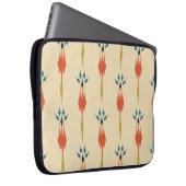Schöne ethnisch abstrakte Kunst des Ikat Laptopschutzhülle (Vorne Rechts)