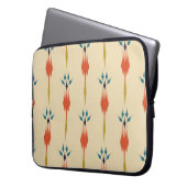 Schöne ethnisch abstrakte Kunst des Ikat Laptopschutzhülle (Vorderseite Links)