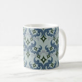 Schöne ethnische Damaskus-Muster-Pointillismus Kaffeetasse (VorderseiteRechts)