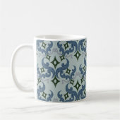 Schöne ethnische Damaskus-Muster-Pointillismus Kaffeetasse (Links)