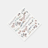 Schöne Eukalyptus-Blätter für Wasserfarben Serviette (Ecke)