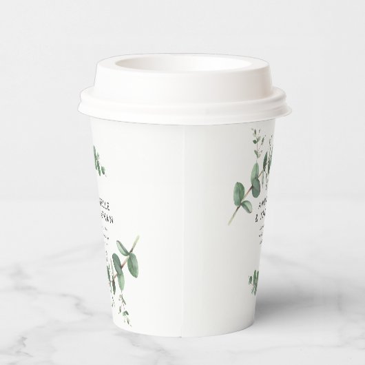 Schöne Eukalyptus-Blatttraube Pappbecher (Rechts)