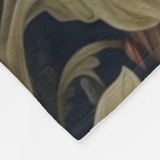 Schöne Eule im Jugendstil-Stil des Gartens Fleecedecke (Ecke)