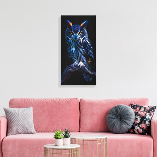 Schöne Eule Leinwanddruck (Insitu (Wohnzimmer))