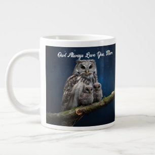 Schöne Eule und ihre Kugeln Tasse