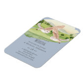 Schöne Eulen-Hochzeit Magnet (Linke Seite)