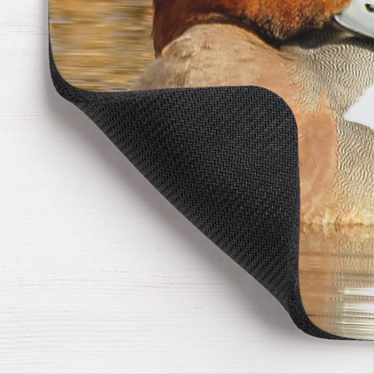 Schöne eurasische Wigeon-Ente am Teich Mousepad (Ecke)