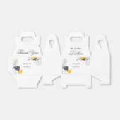 Schöne exotische Blätter Weißer Hintergrund Gefäll Geschenkschachtel (Ungefaltet)