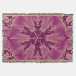 Schöne exotische Blume Lila Schatten Decke