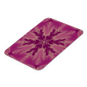 Schöne exotische Blume Lila Schatten Magnet (Linke Seite)