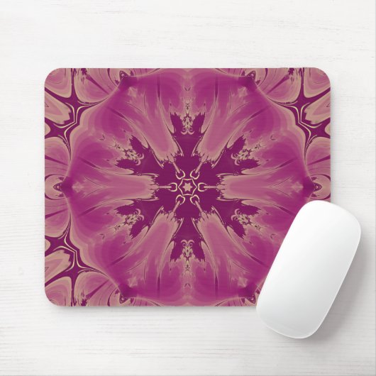 Schöne exotische Blume Lila Schatten Mousepad (Mit Mouse)