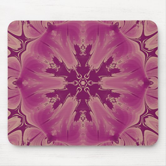 Schöne exotische Blume Lila Schatten Mousepad (Vorne)