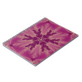 Schöne exotische Blume Lila Schatten Notizblock (Linke Seite)