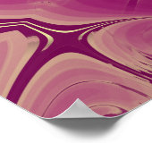 Schöne exotische Blume Lila Schatten Poster (Ecke)