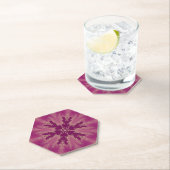 Schöne exotische Blume Lila Schatten Untersetzer (Vor Ort)