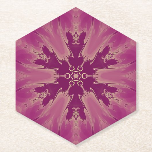 Schöne exotische Blume Lila Schatten Untersetzer (Vorderseite)