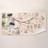 Schöne exotische Chinoiserie Tapete. Handgezeichne Badehandtuch (Badehandtuch)