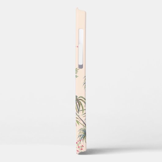 Schöne exotische Chinoiserie Tapete. Handgezeichne Case-Mate iPhone Hülle (Rückseite / Links)