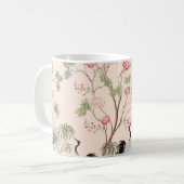 Schöne exotische Chinoiserie Tapete. Handgezeichne Kaffeetasse (Vorderseite Links)
