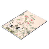 Schöne exotische Chinoiserie Tapete. Handgezeichne Notizblock (Linke Seite)