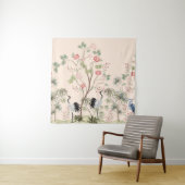 Schöne exotische Chinoiserie Tapete. Handgezeichne Wandteppich (Beispiel)