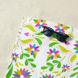 Schöne exotische mexikanische Blume Strandtuch