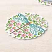 Schöne exotische Pastellfarben der Blauen Libellen Untersetzer (angewinkelt)