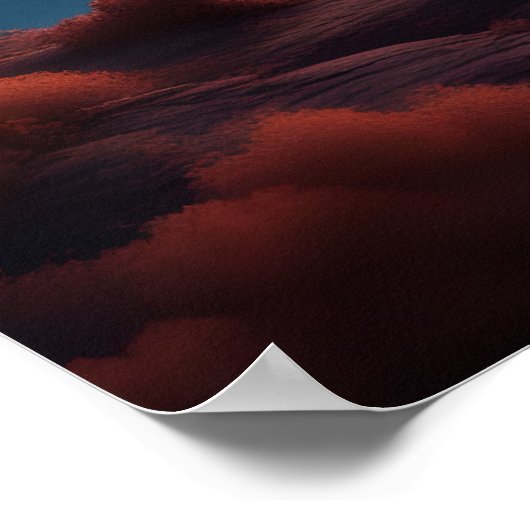 Schöne extrarestriale Welt Poster (Ecke)