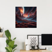 Schöne extrarestriale Welt Poster (Heimbüro)