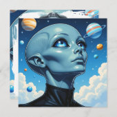 Schöne Extraterrestrische Alien (Vorne/Hinten)