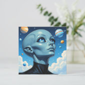 Schöne Extraterrestrische Alien (Stehend Vorderseite)