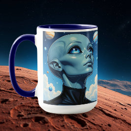 Schöne Extraterrestrische Alien personalisieren Tasse