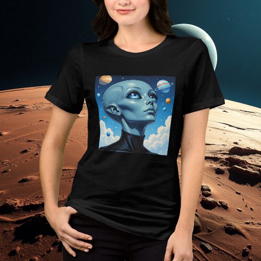 Schöne Extraterrestrische Alien Tri-Blend Shirt