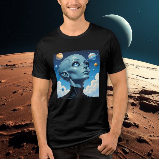 Schöne Extraterrestrische Alien Tri-Blend Shirt