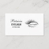 Schöne Eyelash-Erweiterungen Techniker Lashes Visitenkarte (Vorderseite)