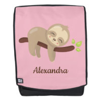 Schöne Fahne in Tree Animal Illustration Rosa