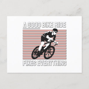 Schöne Fahrradfahrer Gestaltung - Ein guter Fahrra Postkarte