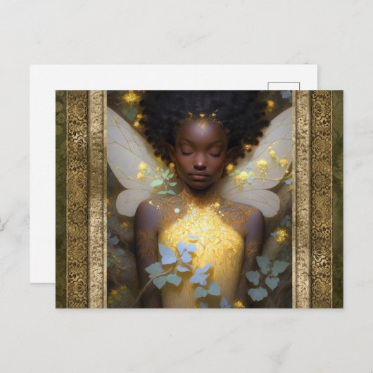 Schöne Faia Fantasy Kunst Postkarte (Vorne/Hinten)