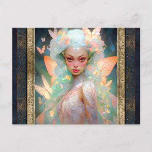 Schöne Faia Fantasy Kunst Postkarte (Vorderseite)