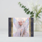 Schöne Faia Fantasy Kunst Postkarte (Stehend Vorderseite)