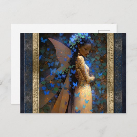 Schöne Faia Fantasy Kunst Postkarte (Vorne/Hinten)