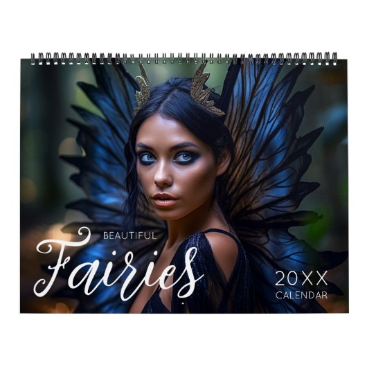 Schöne Fairies Fantasy Mystic Magic Template Kalender (Titelbild)