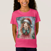 Schöne Fairy Frohe Weihnachten T-Shirt (Vorderseite)