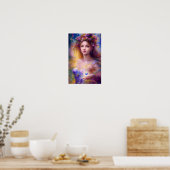 Schöne Fairy Girl ai art Poster (Küche)