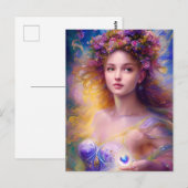 Schöne Fairy Girl ai art Postkarte (Vorne/Hinten)