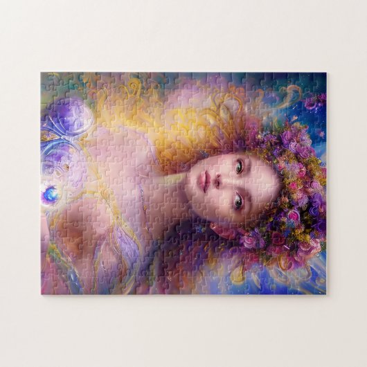 Schöne Fairy Girl ai art Puzzle (Horizontal)