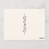 Schöne Fairy Gossamer Flügel mit einer Kerze Postkarte (Rückseite)