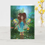 Schöne Fairy Jeden Anlaß Grußkarte Karte (Gelbe Blume)