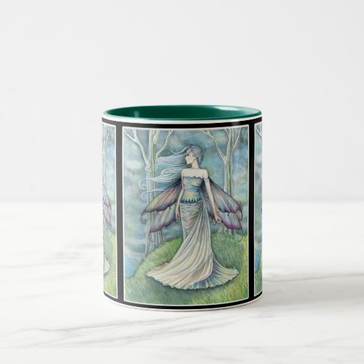 Schöne Fairy-Mug von Molly Harrison Zweifarbige Tasse (Mittel)